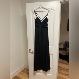 Azazie black bridesmaids dress